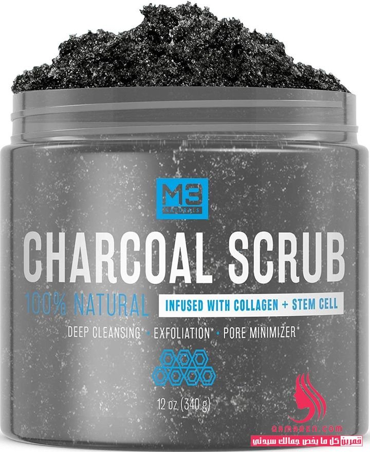 M3 Naturals Premium Activated Charcoal Scrub