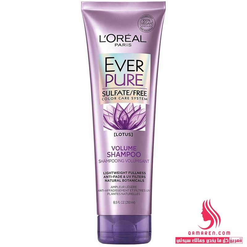  L’Oréal Paris EverPure Volume Shampoo شامبو لوريال باريس ايفربيور للشعر المفرود المصبوغ