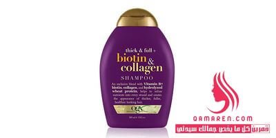 OGX Thick & Full Biotin & Collagen Shampoo شامبو أو جي أكس بالبيوتين والكولاجين وبروتين القمح لتقوية الشعر
