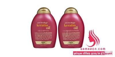 OGX Anti-Breakage Keratin Oil Shampoo & Conditioner شامبو وبلسم أو جي إكس بالكيراتين مضاد لتكسر وتقصف الشعر